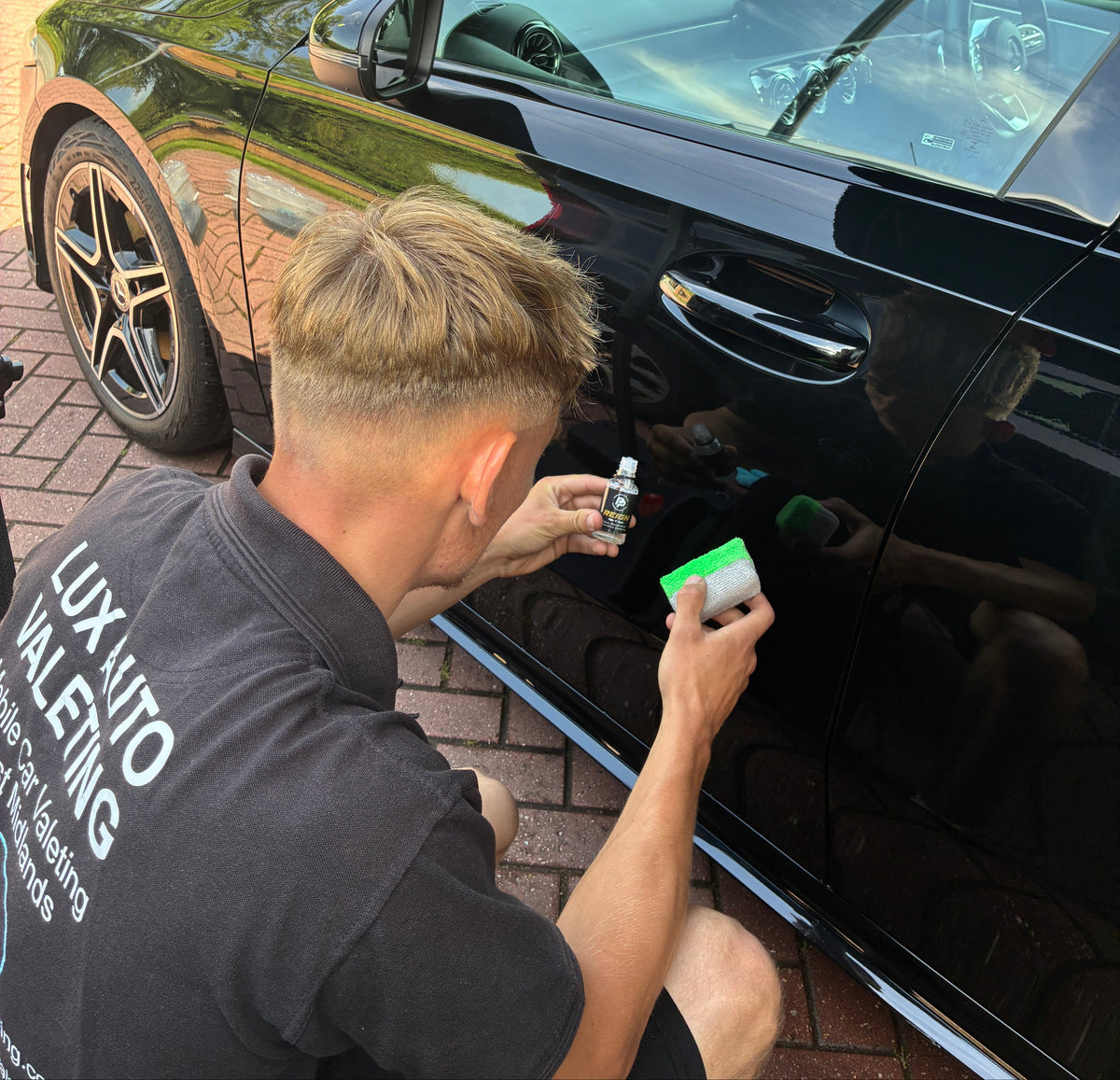 Black Mercedes Ceramic Coating Application Cannock